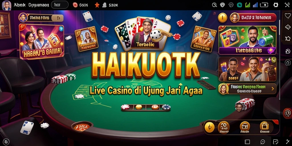 Menampilkan dealer live yang berinteraksi langsung dengan pemain.