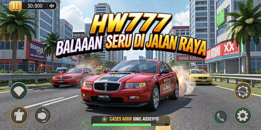 Gameplay balapan seru HW777 dengan grafis menawan.