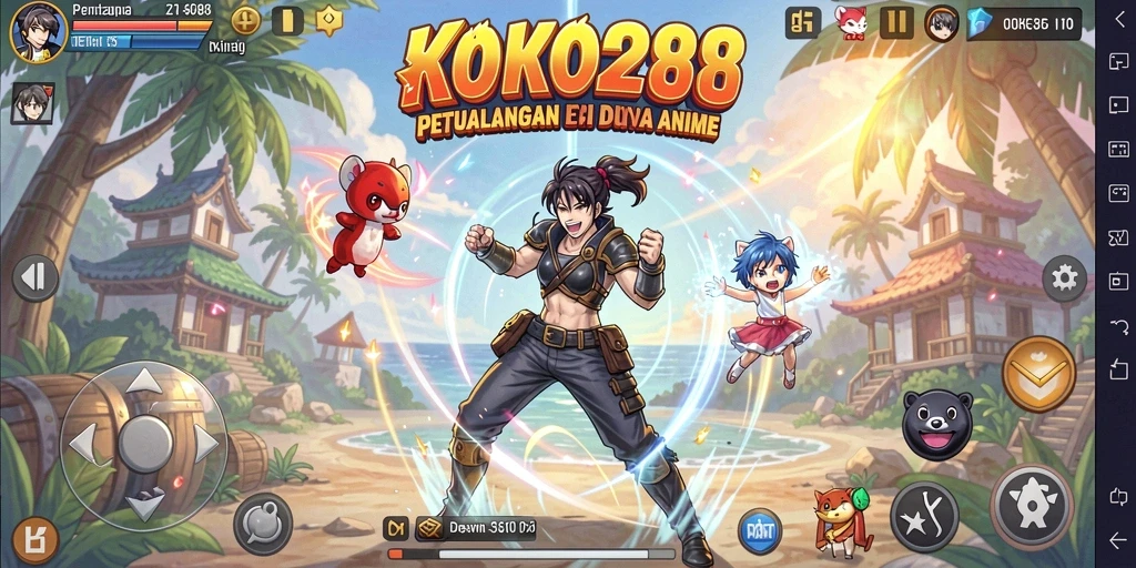 Tampilan menarik dari gameplay KOKO288 yang menampilkan karakter Anime.