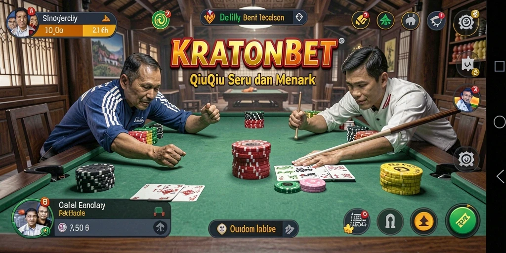 Tampilan gameplay seru KRATONBET yang penuh aksi QiuQiu.