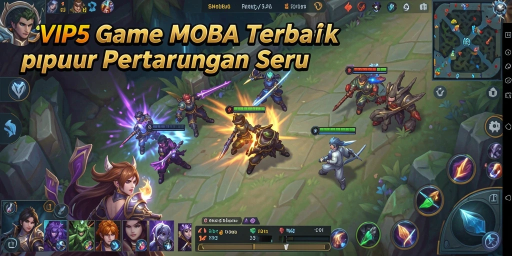 Tampilan menarik dari permainan MOBA SVIP5 dalam aksi.