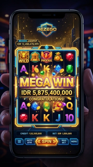 Tampilan antarmuka pengguna rezego yang intuitif.